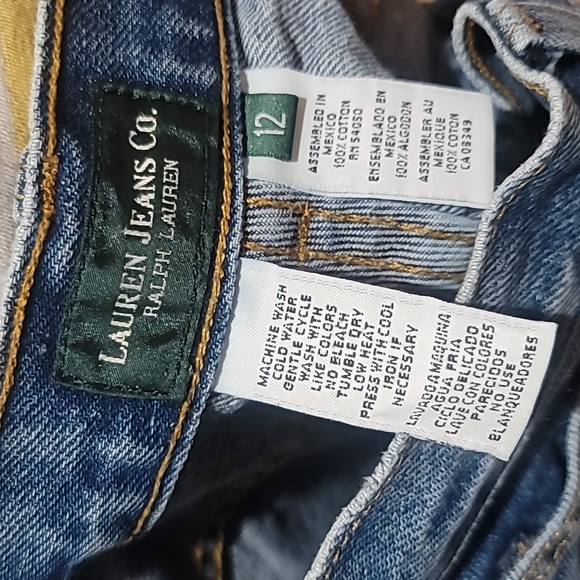 RALPH LAUREN Vintage High Rise Classic Preppy Minimalist EUC Straight Blue Jeans - Picture 11 of 16